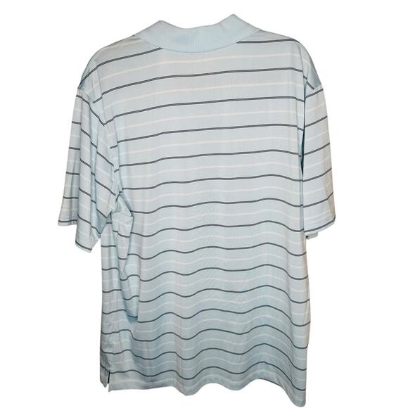 Walter Hagen Essentials Golf Polo XL Blue Striped Mens Short Sleeve Casual - Picture 6 of 11